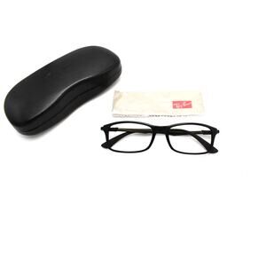 Ray-Ban RB 7017 Black/Brown 54-17-145mm Eyeglass FRAMES ONLY-GOOD CONDITION-READ